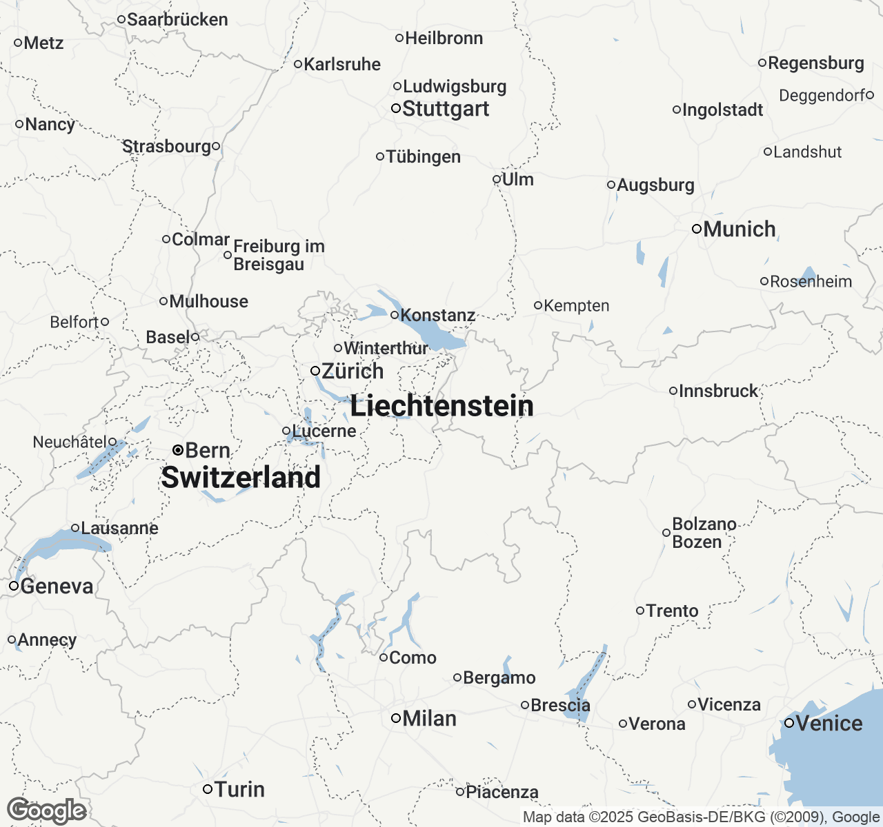 Map of Liechtenstein